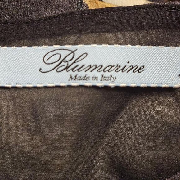 Blumarine Made in Italy Classic Fit Brutalist Print Wool Designer Dress EU38/US4 - Picture 5 of 7